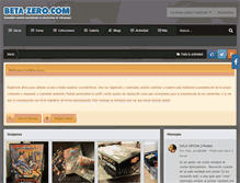 Tablet Screenshot of beta-zero.com
